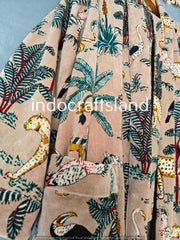 Indische Samtjacke Samt Kimono Robe Morgentee Samtmantel Brautjungfern Robe Boho Luxus Resort Wear Kimono Urlaub Urlaub Kleidung Beige