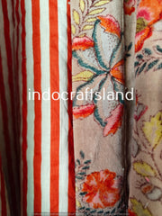 Indische Blumen Samtjacke Samt Kimono Robe Morgentee Samtmantel Brautjungfern Robe Boho Luxus Resort Wear Kimono Urlaub Urlaubskleidung