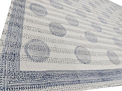 Indischer Handblockdruck Kantha Quilt, Kantha Decke, Überwurf, Kantha, handgenähte Tagesdecke, Überwurf Einzel-/Doppelgröße