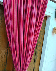Indian Cotton Velvet Curtain, hot Pink Lining Design Curtain, Boho Curtain, Luxury Drapes, Housewarming Gift Colorful Decor