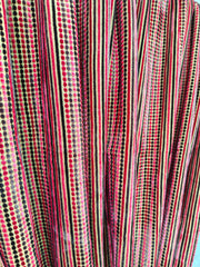 Indian Cotton Velvet Curtain, Dots Print Curtain, Boho Curtain, Luxury Drapes, Housewarming Gift Colorful Decor